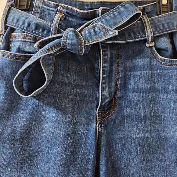 Sanctuary Jeans 27 Belted Ankle Skinny Crop High Rise Minimalist Casual Chic - Picture 5 of 13